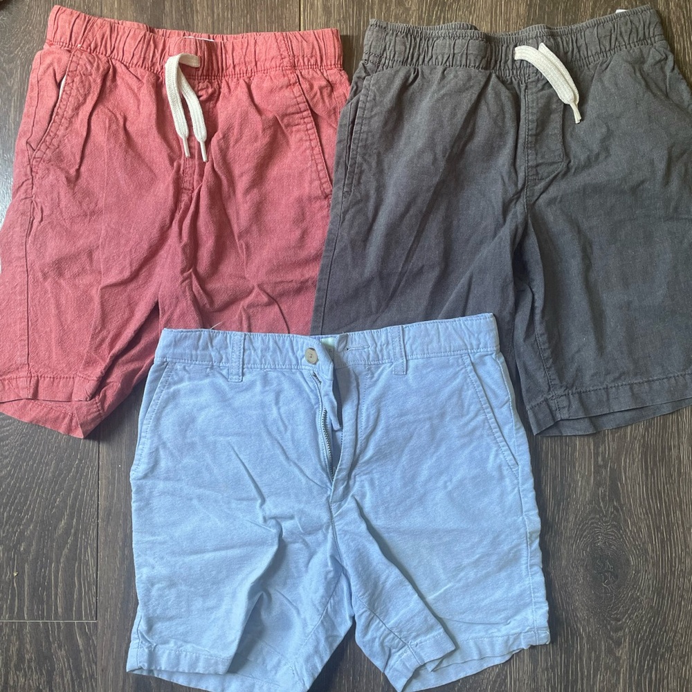 Old Navy Flat Front Shorts Red and Gray Casual Style